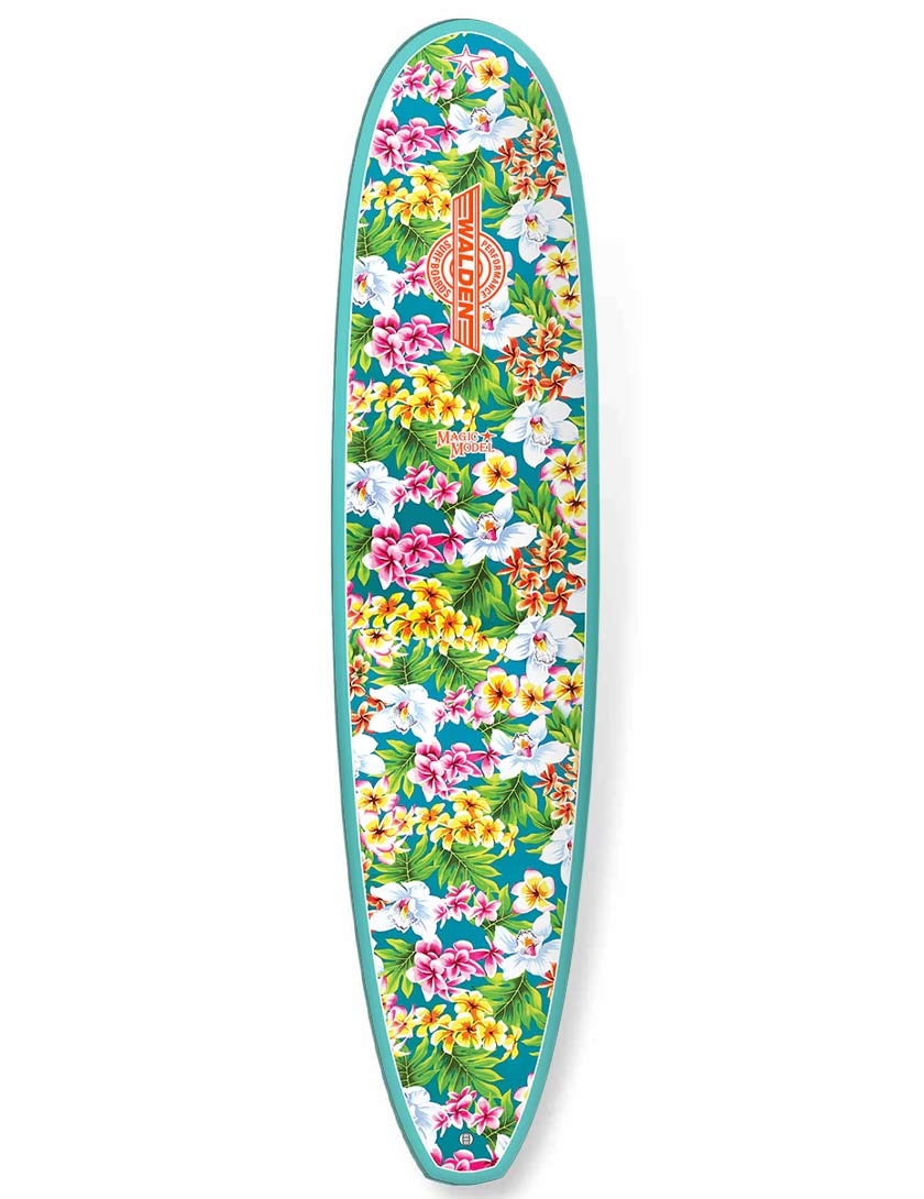 Walden Magic Wahine Fusion HD surfboard 8ft 6 - Turquoise/Flower