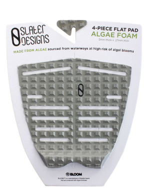 Slater Designs 4-Piece Surfboard Tail Pad - Grey/Black