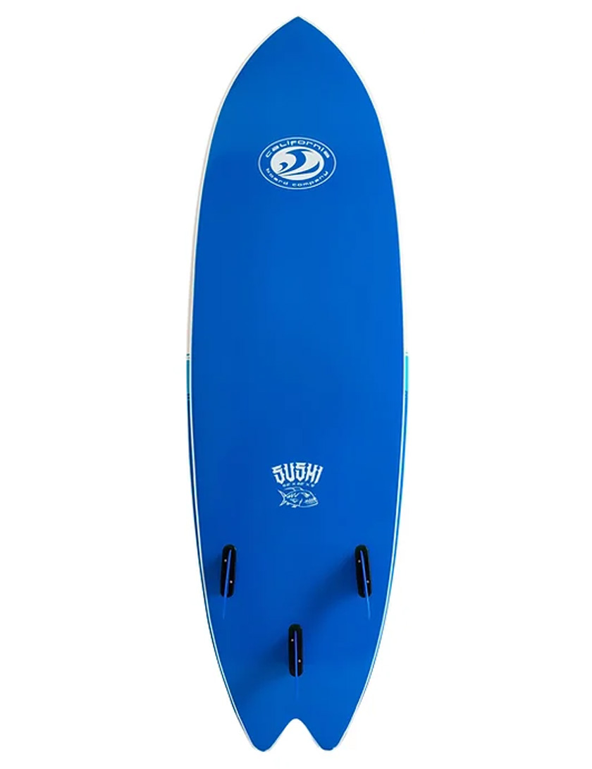 California Board Company Sushi Fish Soft Surfboard 6ft 2 - Blue