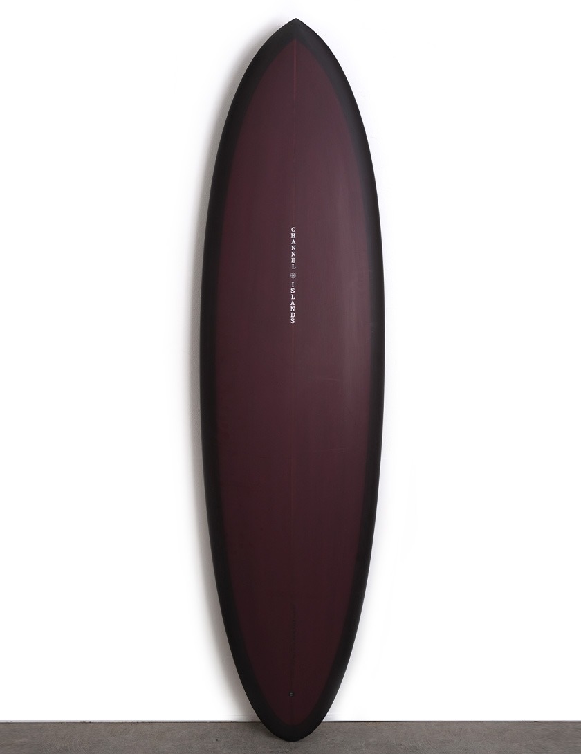 Channel Islands Mid surfboard 6ft 8 FCS II - Merlot Resin Tint