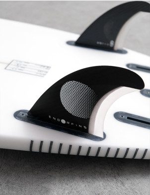 Endorfins Slater KS1 Futures Tri/Quad Fins Medium - Black/White