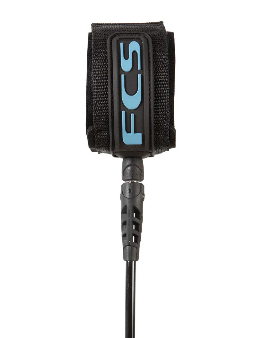 FCS Comp Classic surfboard leash 6ft - Tranquil Blue/Black 