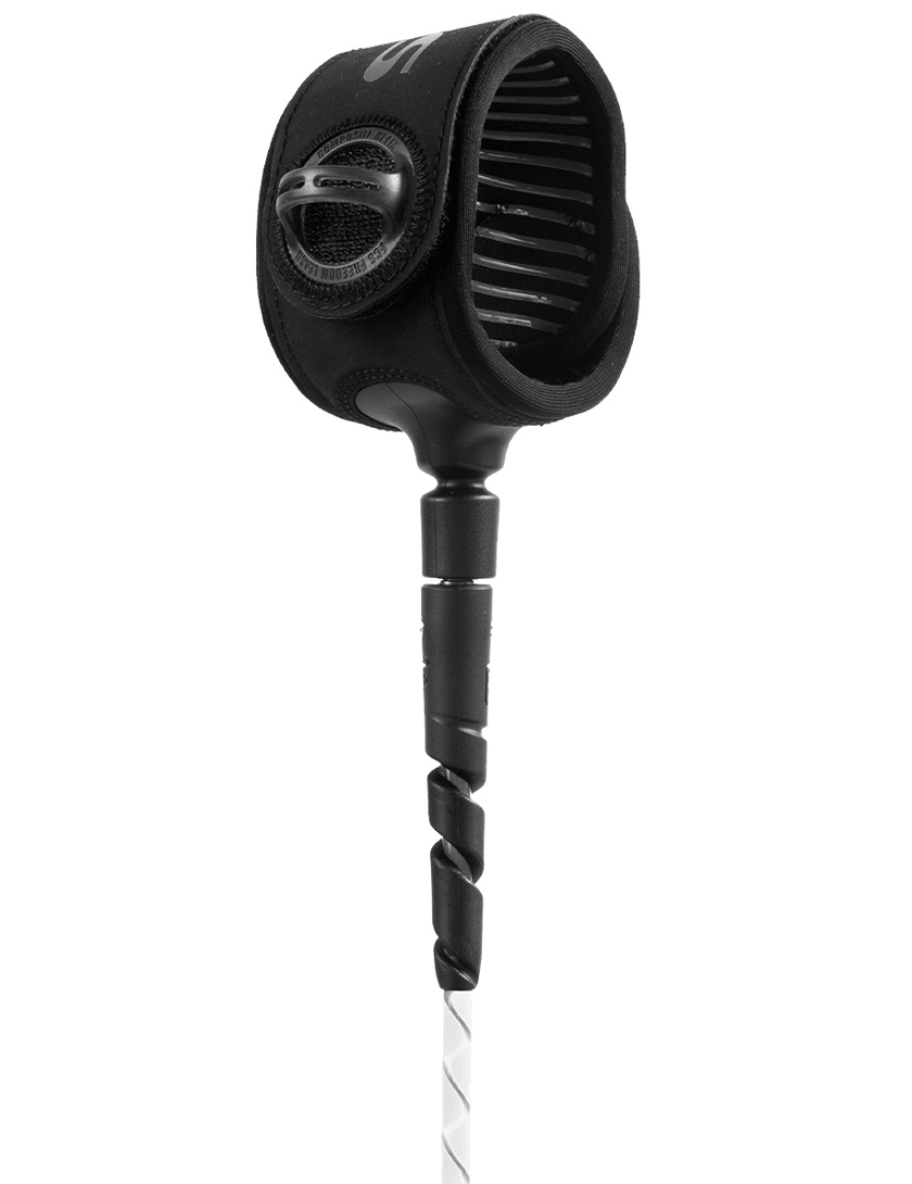 FCS Freedom Helix Longboard Ankle Surfboard Leash 9ft - Natural/Black