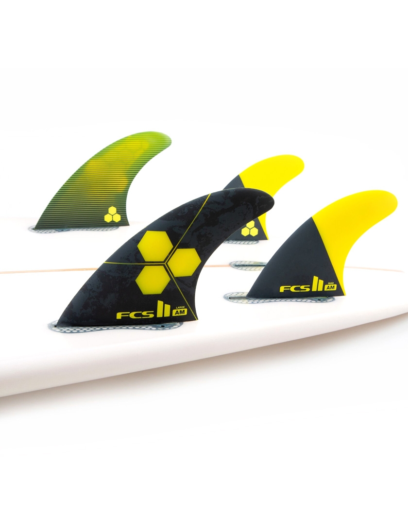 FCS II AM PC Aircore Tri-Quad Fins Large - Yellow