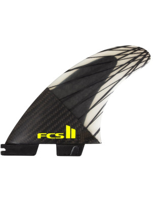 FCS II Carver PC Carbon Tri Fin Medium - Black/Acid
