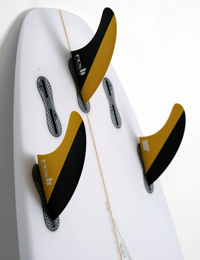 FCS II MF PC Thruster Fins Medium - Black/Mango