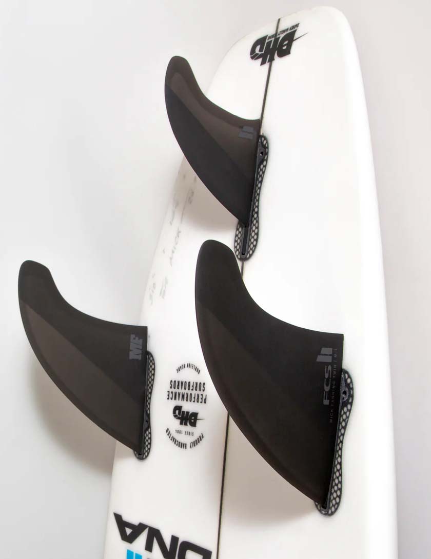 FCS II MF PC Twin + 1 Fins X Large - Black