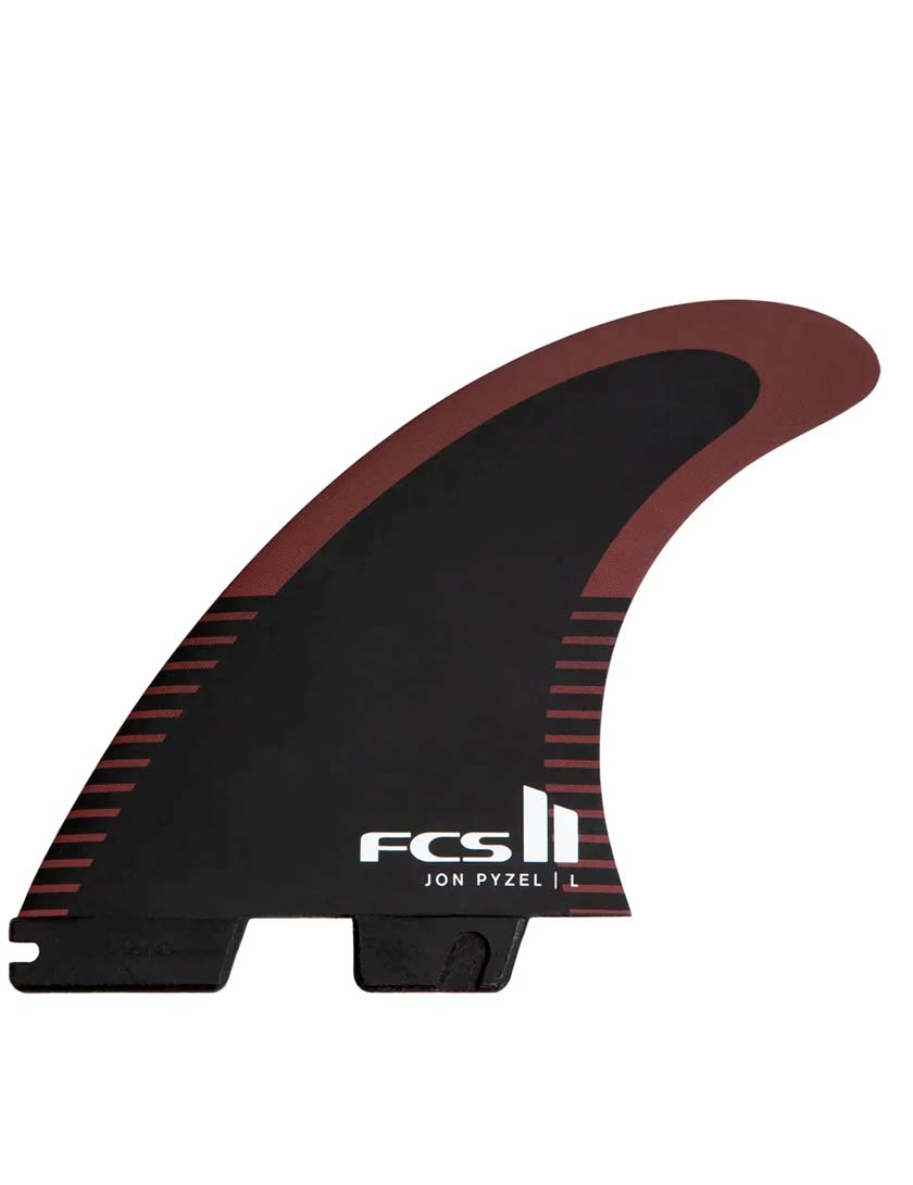 FCS II Pyzel PC Tri Fins Medium - Black/Shiraz