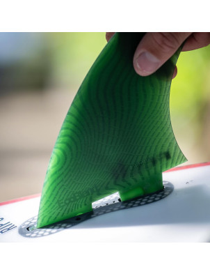 FCS II Carver Neo Glass Eco Quad Rear Fins Medium - Sage