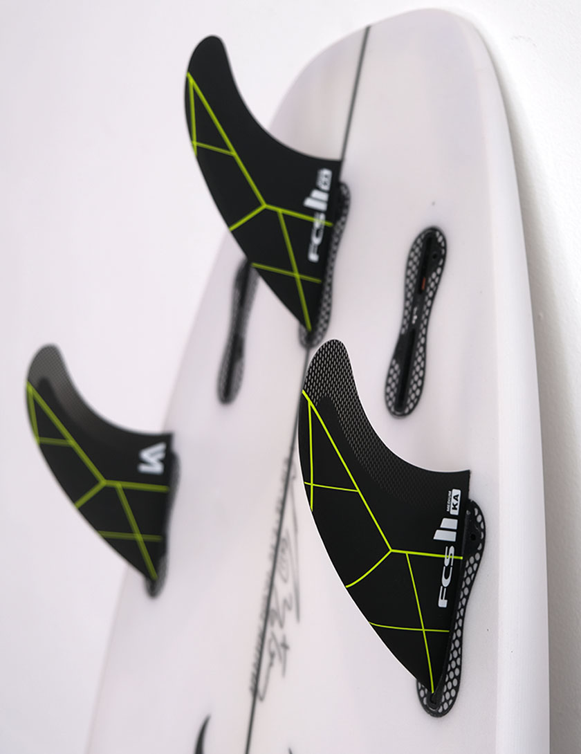 FCS II Kolohe Andino PC Tri Fins Medium - Black/Acid