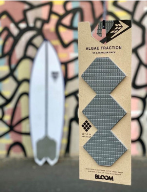 Firewire Hex Expander Surfboard Traction Pad - Grey/Black