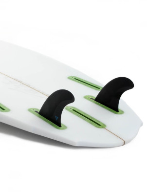 Futures QD2 4.0 Alpha Quad Rear Fins Medium - Carbon/Blue