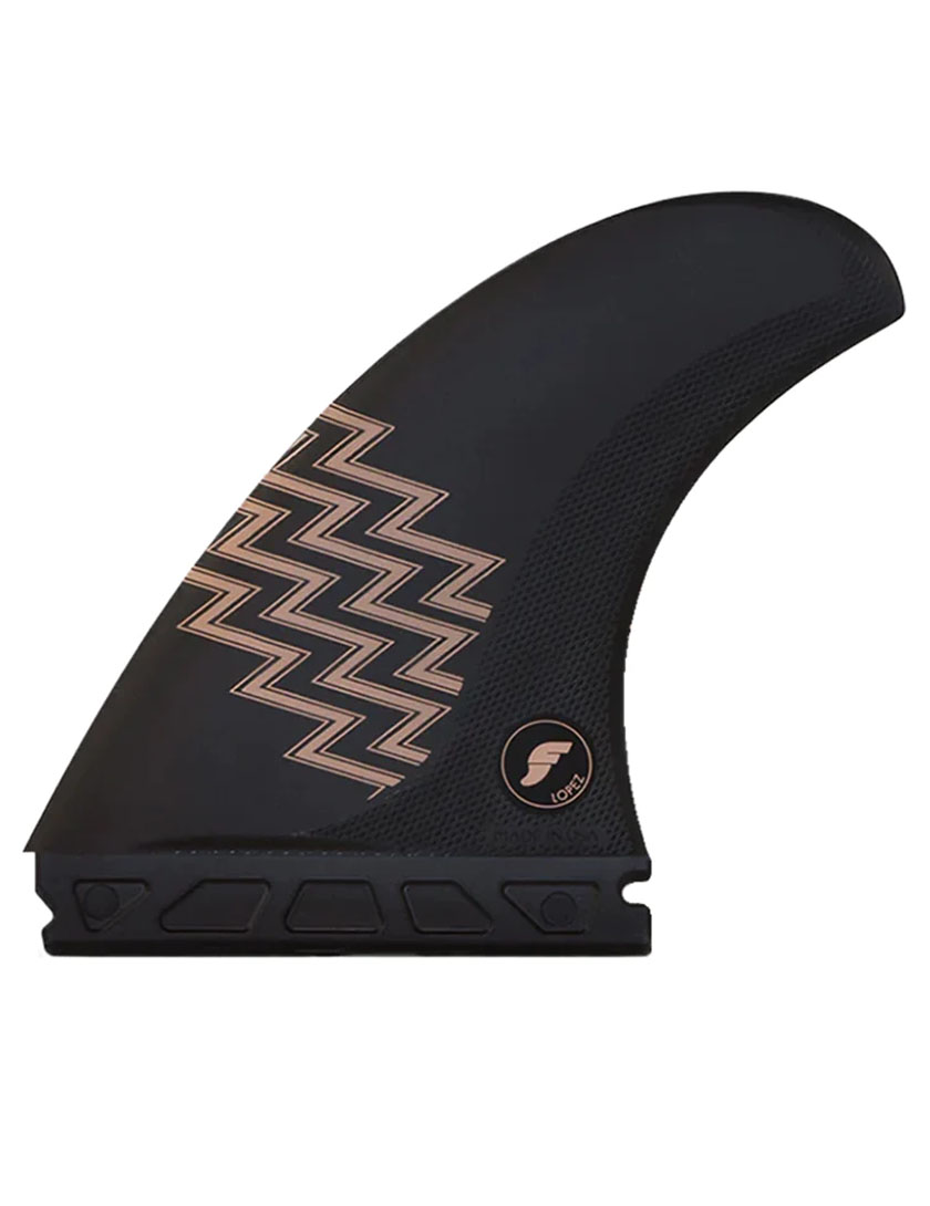 Futures Gerry Lopez Alpha Tri-Quad Fins Large - Carbon/Sand
