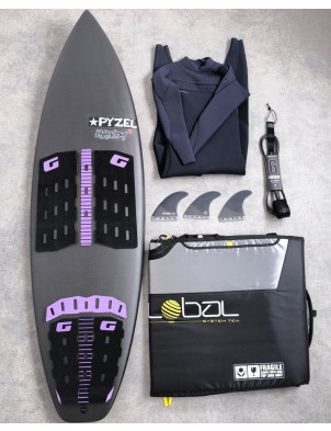 Gorilla Kick Mid Deck surfboard traction pad - Haze