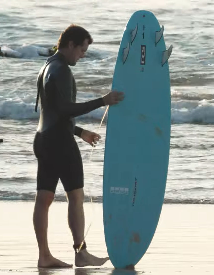 Thunderbolt Harley Ingleby Mini Moe Surfboard 6ft 10 FCS II - Light Blue