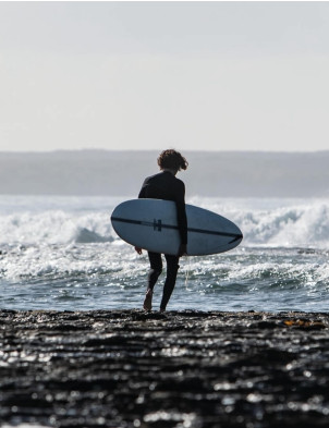 Haydenshapes Mid Length Glider FutureFlex surfboard 6ft 7 FCS II - White 