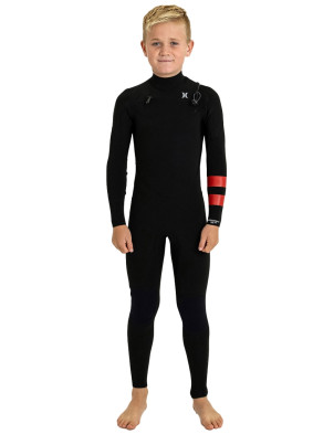 Hurley Wetsuits Youth Advantage Chest Zip 3/2mm Wetsuit - Black