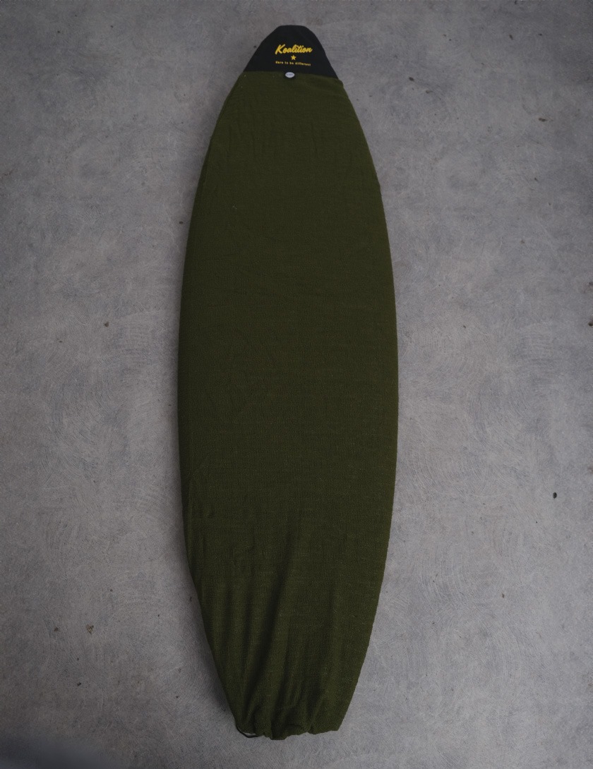 Koalition Surfboard Stretch Cover Fish/Hybrid 5ft 10 - Army Green 