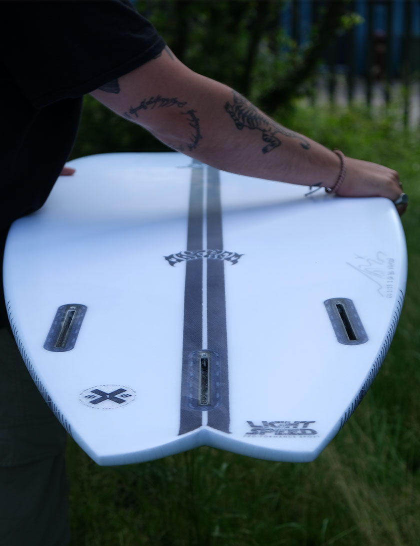 Lost RNF 96 Surfboard Lightspeed 5ft 8 Futures - White