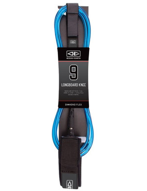 Ocean & Earth Regular Diamond Flex Longboard Knee leash 9ft - Blue