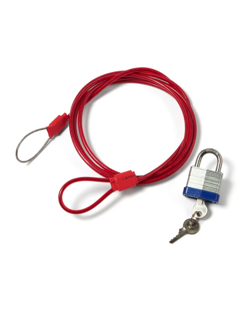 Northcore Lockjaw Travel Surfboard Lock - Red