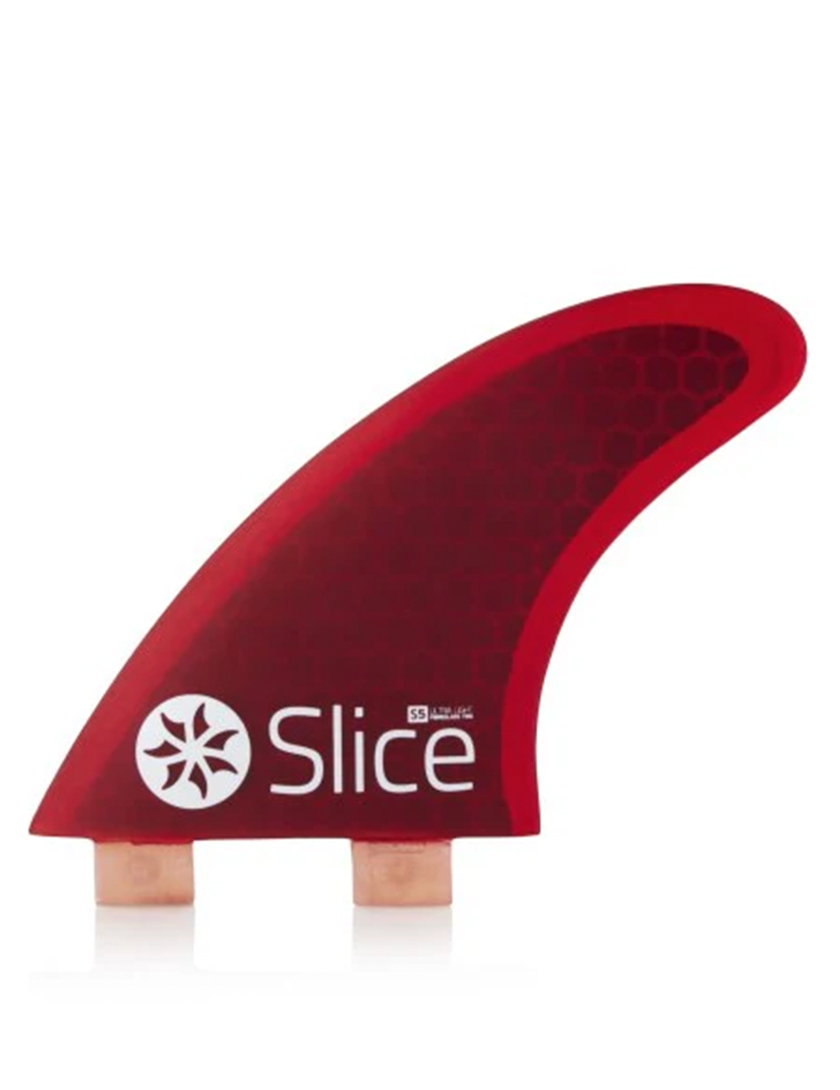 Slice S7 Honeycomb Tri Fins Large FCS - Red