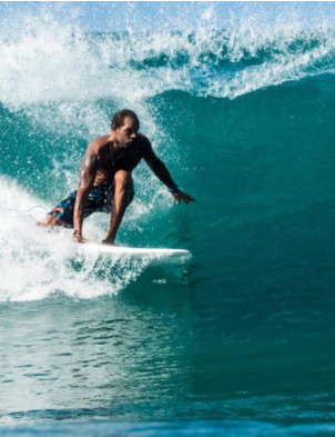 NSP Elements Funboard surfboard 7ft 2 - Tail Dip Navy