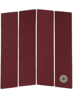 Octopus Front Deck 4 Piece Surfboard Traction Pad - Burgundy