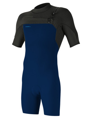 O'Neill Hyperfreak Chest Zip Shorty 2mm wetsuit - Navy/Raven