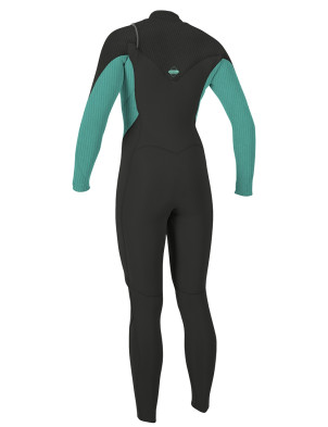 O'Neill Ladies Hyperfreak Chest Zip 3/2+mm wetsuit - Raven/Opal