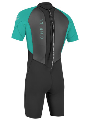 O'Neill Kids Reactor II Shorty 2mm wetsuit - Black/Light Aqua