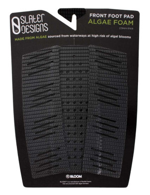 Slater Designs 3-Piece Front Foot Surfboard Traction Pad - Black/Grey