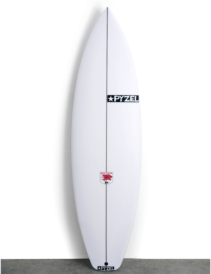 Pyzel Red Tiger Surfboard 5ft 11 FCS II - White
