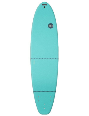 RYD Fresh Wide Soft Surfboard 8ft 0 - Aqua