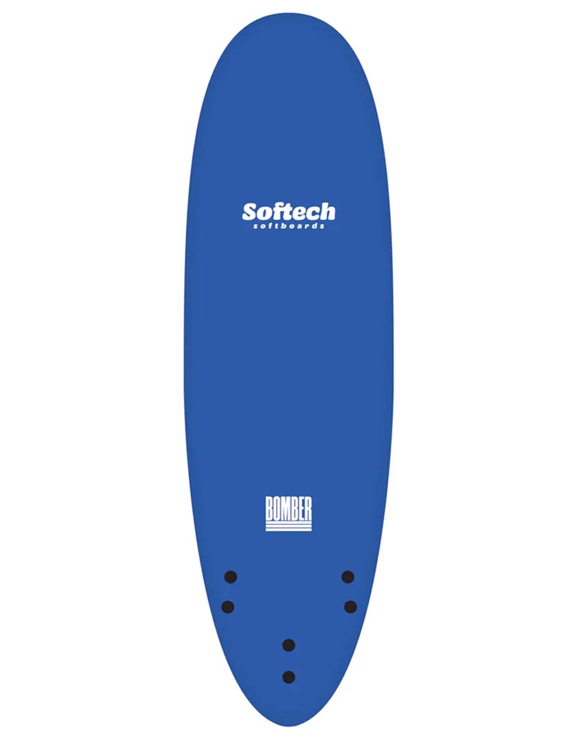 Softech Bomber soft surfboard 6ft 4 FCS II - Royal Blue/White