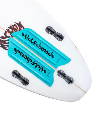Sticky Channels Surfboard Channels 11" - Aqua