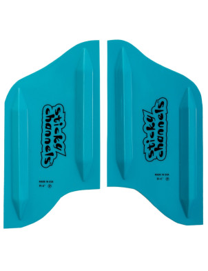 Sticky Channels Surfboard Channels 4" - Aqua