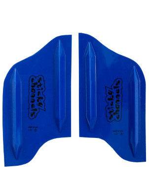 Sticky Channels Surfboard Channels 4" - Blue