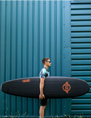 Surfworx Ribeye Mini Mal soft surfboard 7ft 6 Package - Black