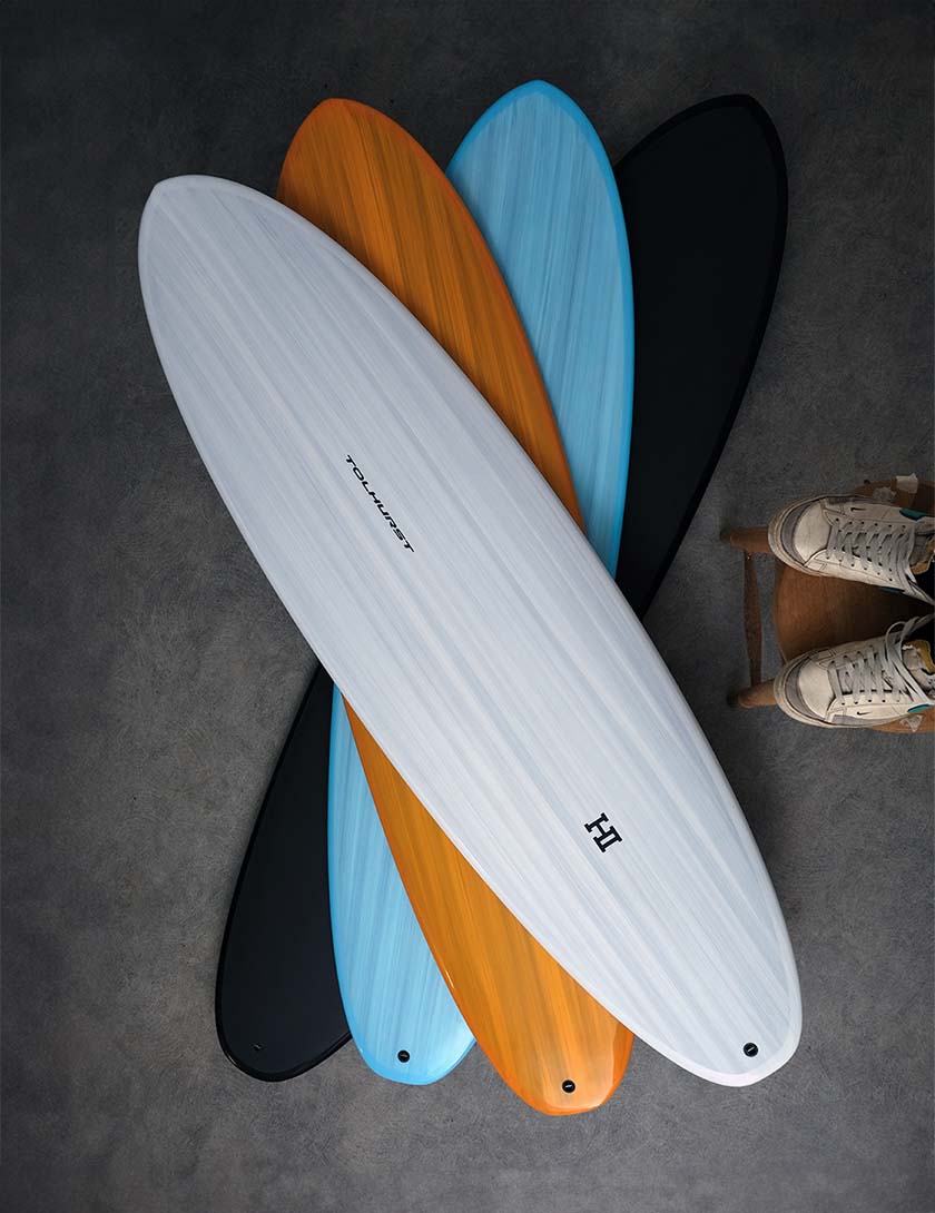 Thunderbolt Harley Ingleby Mini Moe Surfboard 6ft 10 FCS II - Candy/White