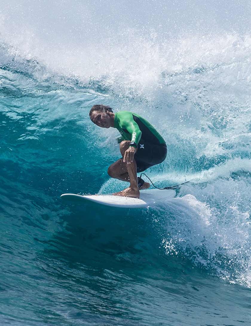 Torq Longboard surfboard package 8ft 6 - White/Pinline