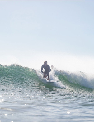 Torq Mod Fun V+ surfboard 7ft 4 - Grey/White/Pinline