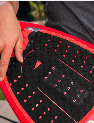 VEIA John John Round  Tail Pro Surfboard Tail Pad - Night/Red