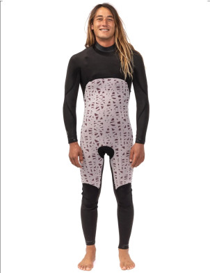 Vissla 7 Seas Chest Zip 5/4mm Wetsuit - Black