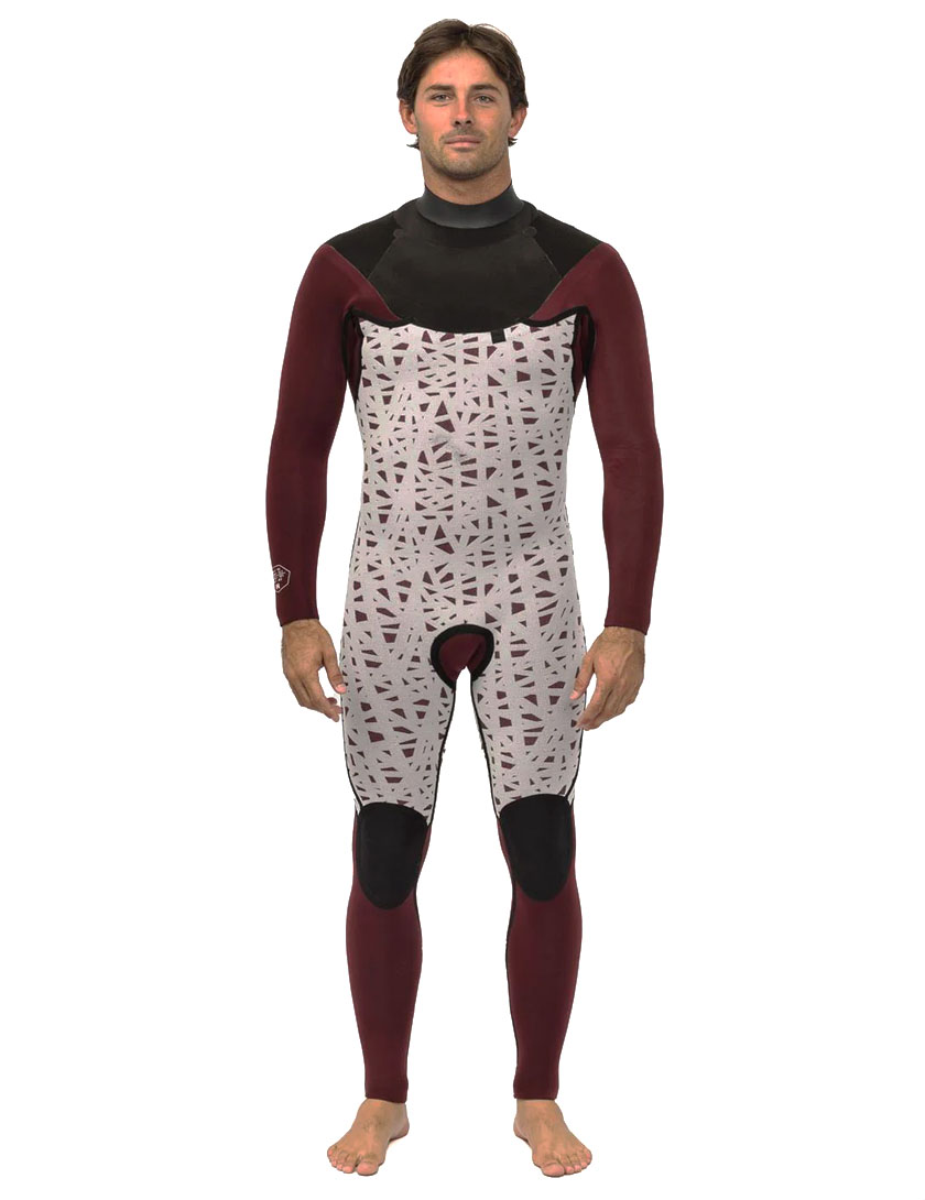 Vissla x Axxe New Seas V Zip 4/3mm Wetsuit - Graphite