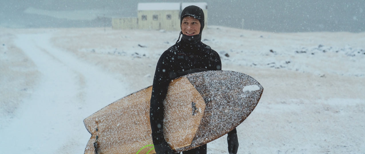 Xcel Wetsuit Hood Action Shot