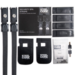 SteelCore Hot Tub Security Straps with Locks
