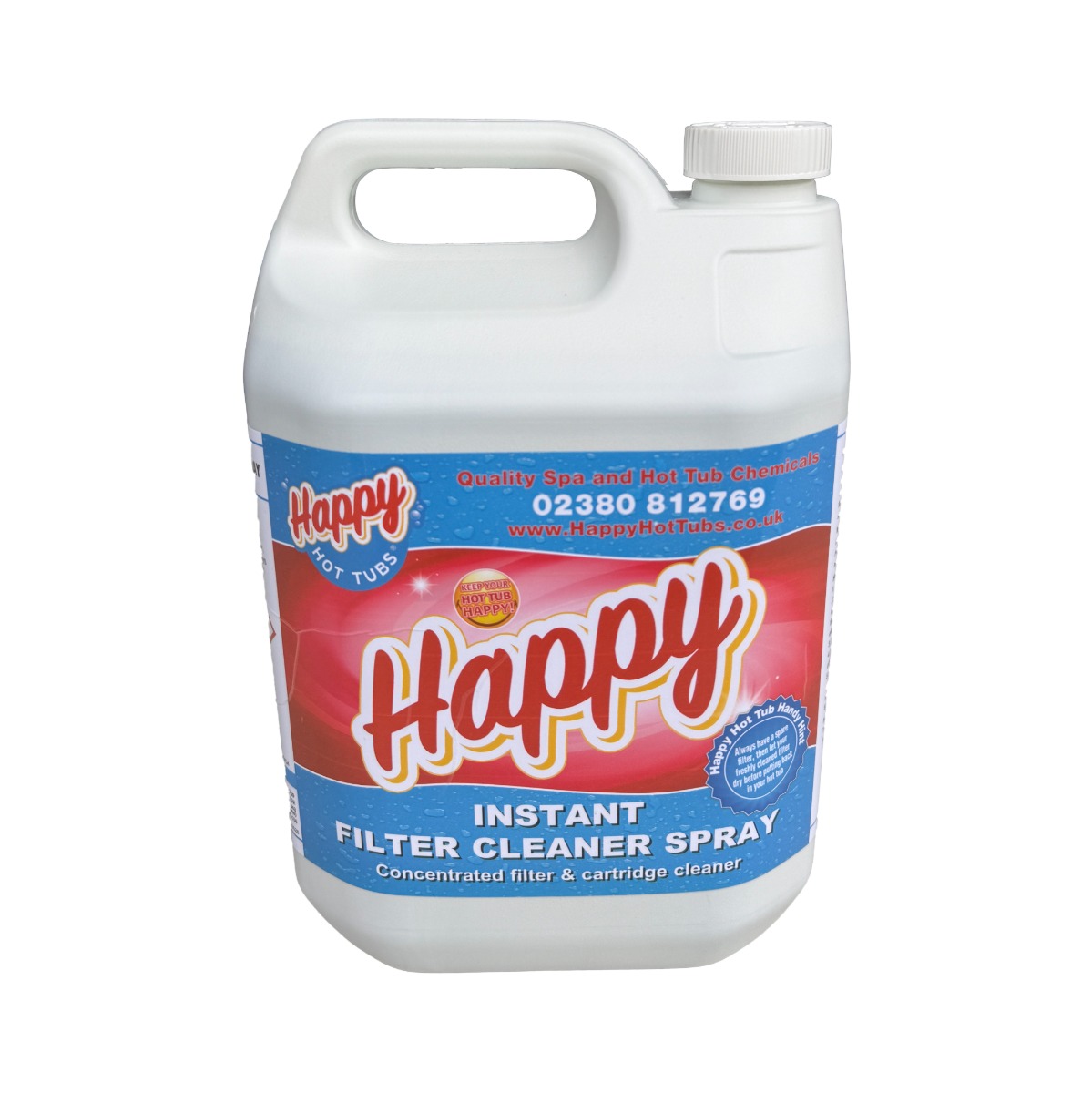 Happy Hot Tubs Instant Filter Cleaner 5 Litre Refill