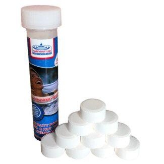 Happy Hot Tubs End of Summer Splash Pack Chlorine Tablets Test Strips Dive Sticks for Pools and Hot Tubs