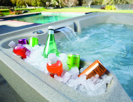 freeflow hot tub ice bucket